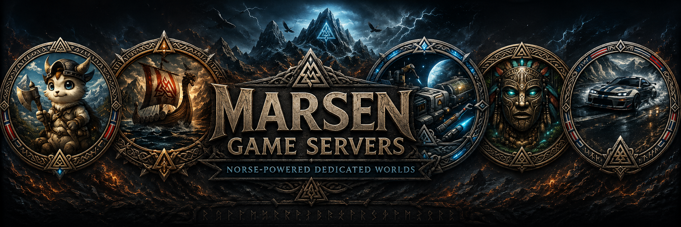 Marsen Game Servers — Norse-powered dedicated worlds